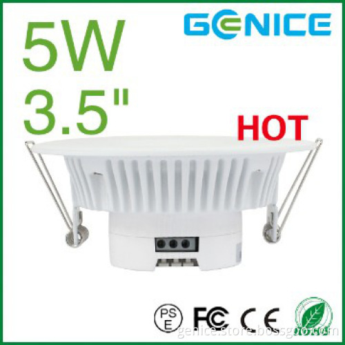 AC100-240V 3.5inch Lifud Non-isolated driver 400lm 5w Led Downlights
